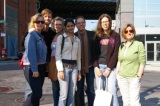 (Fall 2008) Hajdu and members of Arts and Culture class of 2009 in Brooklyn